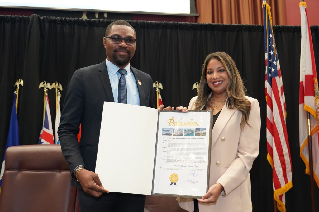 Youth Institute USA : Appreciation to the Mayor of Miami-Dade County - Daniella Levine Cava.